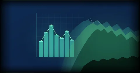 Visualización de datos de turismo con silueta de montañas chilenas